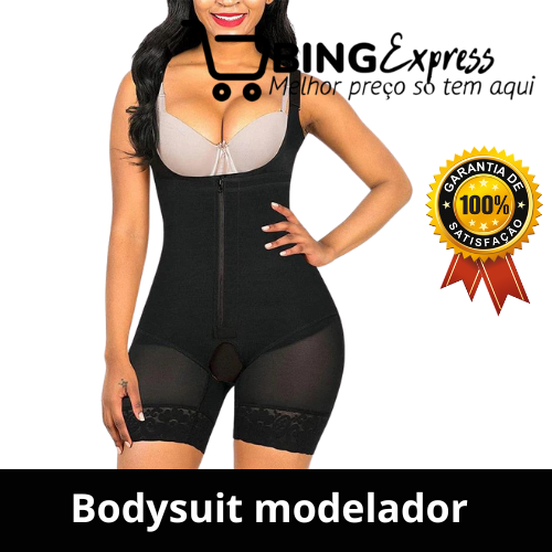 Bodysuit modelador com zíper